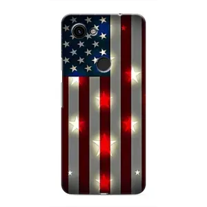 Чехол Флаг USA для Google Pixel 3 XL (Флаг США 2)