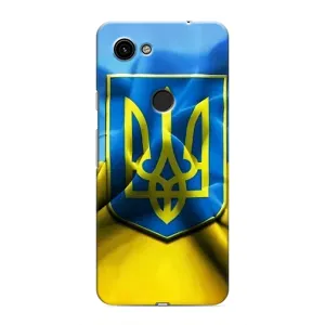 Чохол з картинкою (Патріотичний ГЕРБ) на Google Pixel 3 XL (Герб і Прапор України)