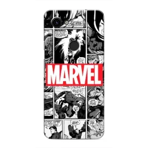 Силиконовый Чехол для Google Pixel 3 XL (Комикс Марвел)
