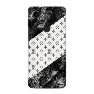 Чохол Стиль Louis Vuitton на Google Pixel 3 XL (LV на білому)
