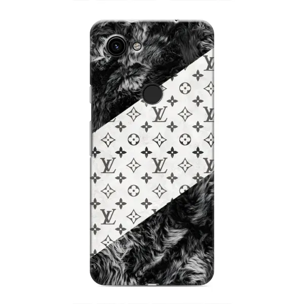 Чехол с рисунком «LV на белом» для Google Pixel 3 XL