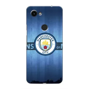 Силиконовые Чехлы принт Футбол на Google Pixel 3 XL (ManCity)