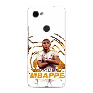 Чехол (TPU) с Футболистом на Google Pixel 3 XL (Мбаппе Реал)