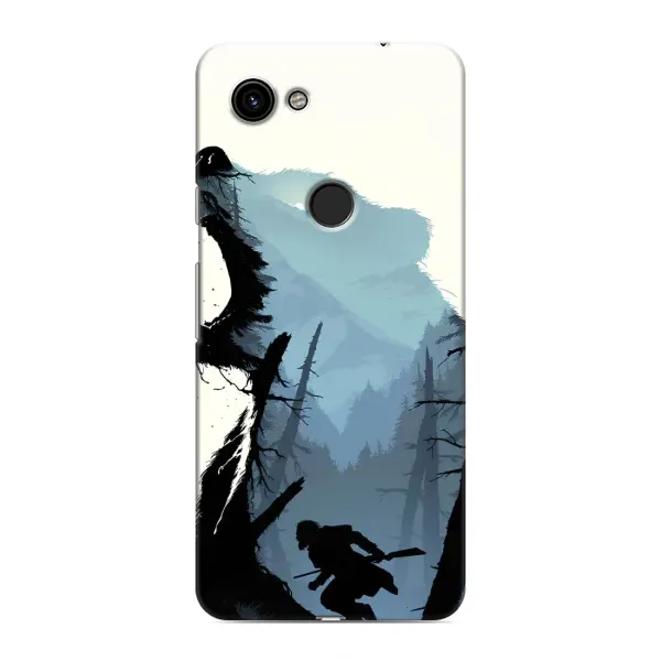 Чехол с рисунком «Медведь и лес» для Google Pixel 3 XL Чехол с рисунком «Медведь и лес» для Google Pixel 3 XL