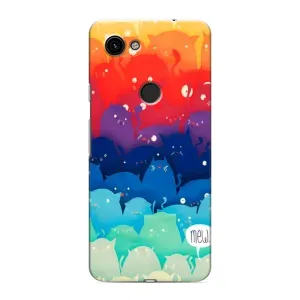 Силиконовый чехол с котиком для Google Pixel 3 XL (Mew)