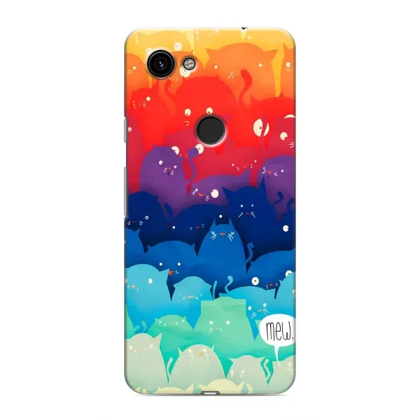 Чехол с рисунком «Mew» для Google Pixel 3 XL