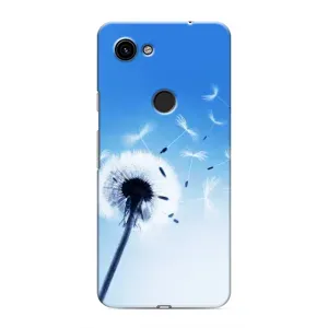 Силіконовий Чохол з кульбабками на Google Pixel 3 XL (Кульбабка на блакитному)