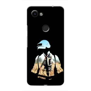 Силиконовый чехол с картинкой "Герой Pubg" на Google Pixel 3 XL (Пубг мен)