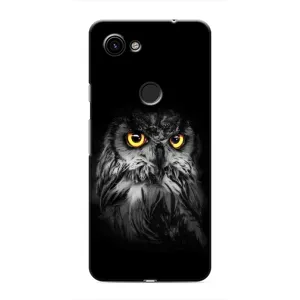 Чехлы с принтом СОВЫ для Google Pixel 3 XL (Сова на чёрном)