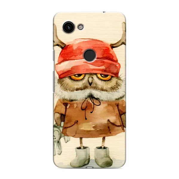 Чехол с рисунком «Сова в шапке» для Google Pixel 3 XL