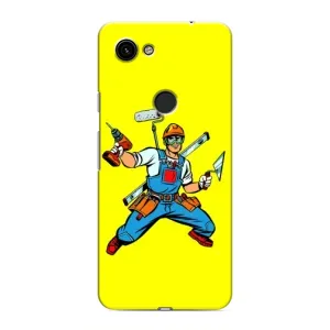 Силіконовий бампер (Працівники) на Google Pixel 3 XL (Будівельник)