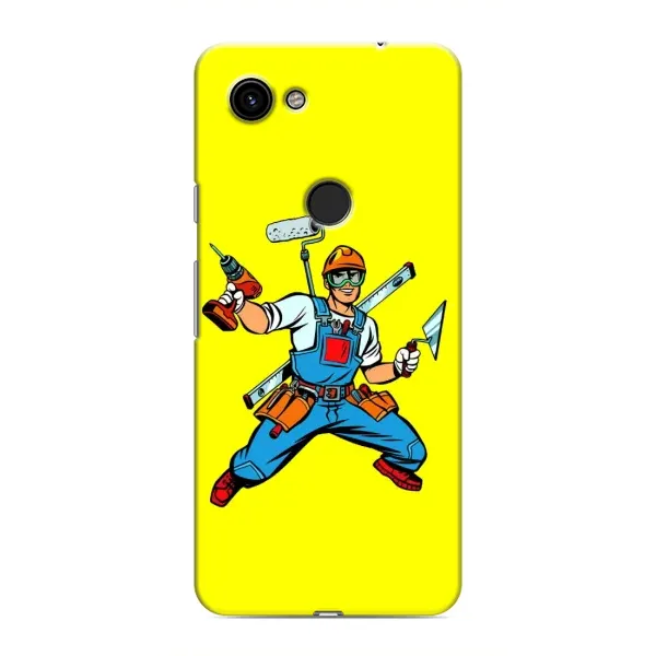 Чехол с рисунком «Строитель» для Google Pixel 3 XL