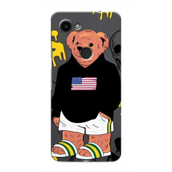 Чехол с рисунком «Teddy USA» для Google Pixel 3 XL