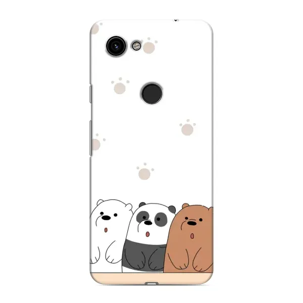 Чехол с рисунком «Удивленные медвеженки» для Google Pixel 3 XL Чехол с рисунком «Удивленные медвеженки» для Google Pixel 3 XL