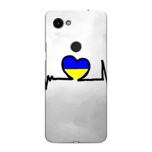Силіконовий Чохол  на Google Pixel 3 XL (Я-Україна) (Українська кардіограма)