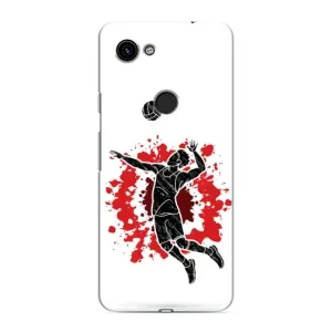 Чохли з прінтом Спортивна тематика для Google Pixel 3 XL (Волейболіст)