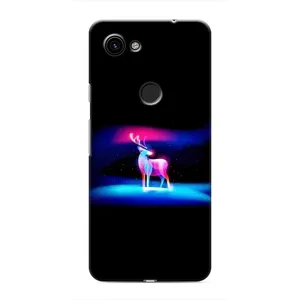 Силиконовый бампер с картинкой животных для Google Pixel 3 XL (Яркий олень)