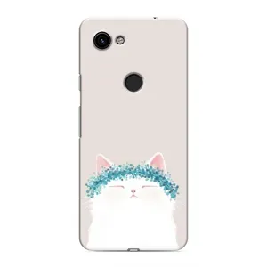 Чехол на тематику: Коты для Google Pixel 3a XL (Белый котик)