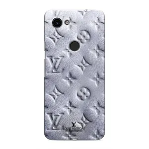 Текстурний Чохол Louis Vuitton для Гугл Піксель 3а ХЛ (Білий ЛВ)
