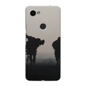 Чехлы на военную тематику для Google Pixel 3a XL (Бой солдат)