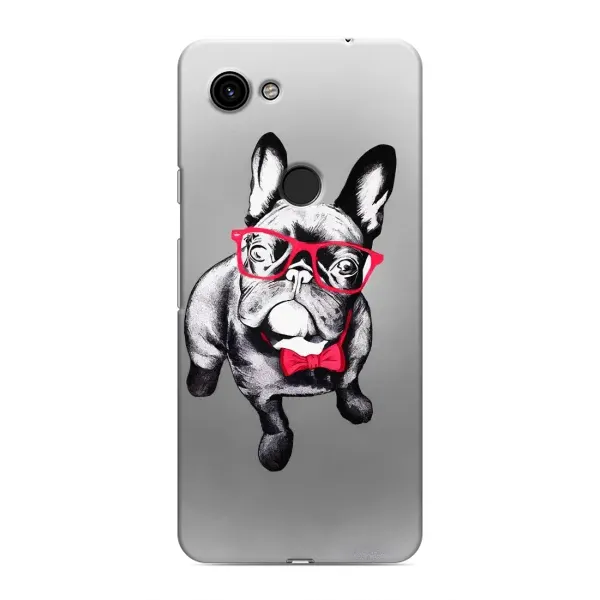 Чехол с рисунком «Бульдог в очках» для Google Pixel 3a XL