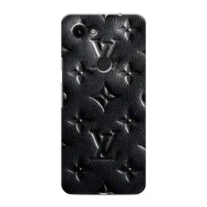 Текстурний Чохол Louis Vuitton для Гугл Піксель 3а ХЛ (Чорний ЛВ)