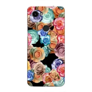 Чохли з тематикою "КВІТИ" на Google Pixel 3a XL (Квіти на чорному)