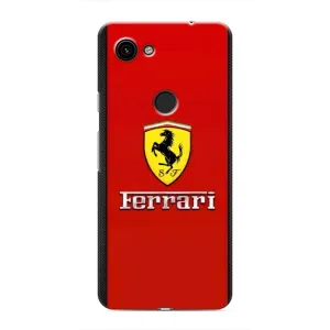 Силіконовий бампер з картинкою машини на Google Pixel 3a XL (Ferrari Logo)