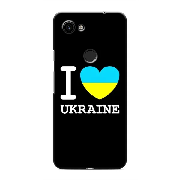 Чехол с рисунком «I Love Ukraine» для Google Pixel 3a XL Чехол с рисунком «I Love Ukraine» для Google Pixel 3a XL