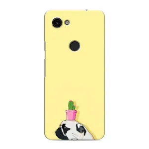 Бампер для Google Pixel 3a XL з картинкою "Песики" (Кактус на голові)