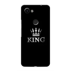 Чехол (Корона на чёрном фоне) для Гугл Пиксель 3а ХЛ (KING)