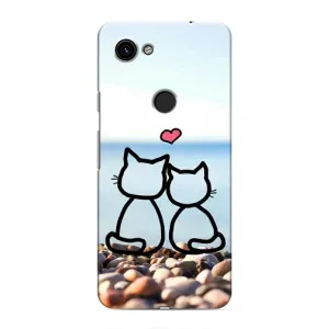Силиконовые Чехлы Любимому человеку для Google Pixel 3a XL (Котейки)