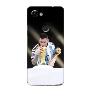 Чехлы Лео Месси Аргентина для Google Pixel 3a XL (Кубок Мира)
