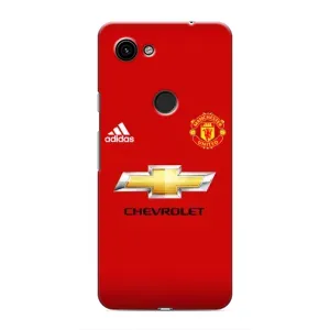Силиконовые Чехлы принт Футбол на Google Pixel 3a XL (Man United)