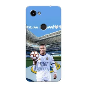 Чехол (TPU) с Футболистом на Google Pixel 3a XL (Mbappe Real)