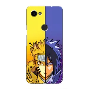 Купить Чехлы на телефон с принтом Anime для Google Pixel 3a XL (Naruto Vs Sasuke)