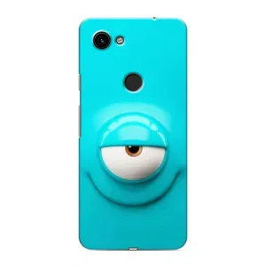 Силиконовые Чехлы (смешные стикеры) для Google Pixel 3a XL (Одноглазик)