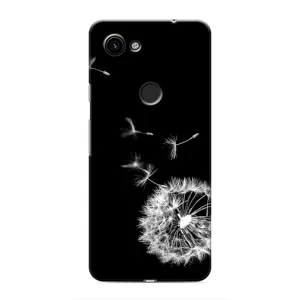 Силіконовий Чохол з кульбабками на Google Pixel 3a XL (Кульбабка на чорному)