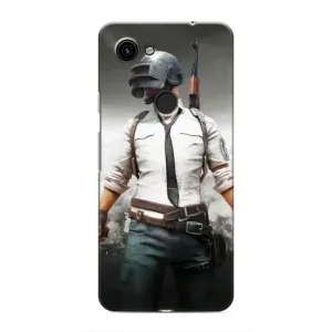 Силиконовый чехол с картинкой "Герой Pubg" на Google Pixel 3a XL (Пабг)