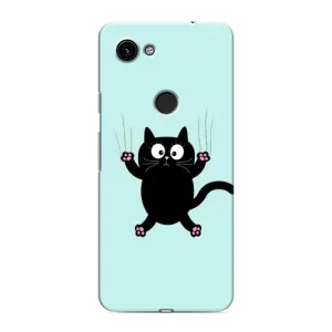 Силиконовый чехол с котиком для Google Pixel 3a XL (Падающий кот)
