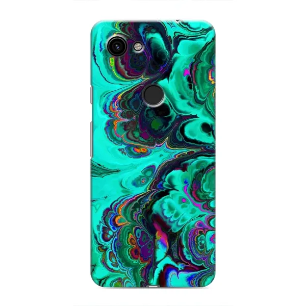 Чехол с рисунком «Салатный мрамор» для Google Pixel 3a XL