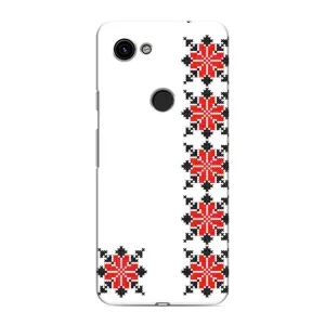 Силиконовый Чехол на Google Pixel 3a XL с картинкой Вышиванки (Силуэт вышиванки)