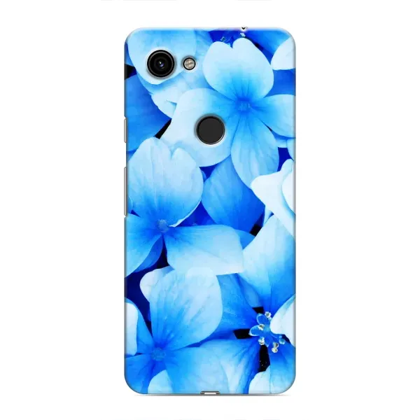 Чехол с рисунком «Синие цветы» для Google Pixel 3a XL Чехол с рисунком «Синие цветы» для Google Pixel 3a XL