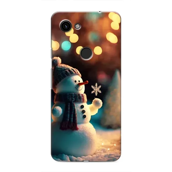 Чехол с рисунком «Снеговик праздничный» для Google Pixel 3a XL Чехол с рисунком «Снеговик праздничный» для Google Pixel 3a XL