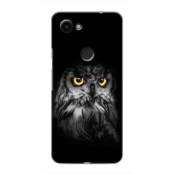 Чехол с рисунком «Сова на чёрном» для Google Pixel 3a XL Чехол с рисунком «Сова на чёрном» для Google Pixel 3a XL