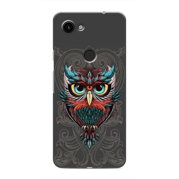 Чехол с рисунком «Сова на сером» для Google Pixel 3a XL Чехол с рисунком «Сова на сером» для Google Pixel 3a XL