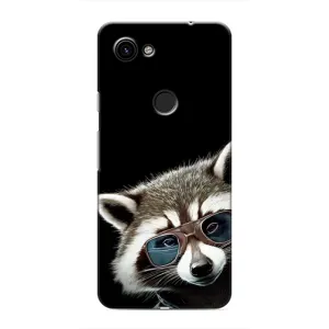 Силиконовый Чехол с Енотами на Google Pixel 3a XL (Стильный Енот)