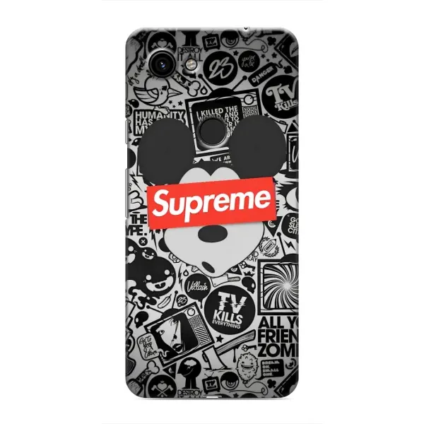 Чехол с рисунком «Supreme Маус» для Google Pixel 3a XL Чехол с рисунком «Supreme Маус» для Google Pixel 3a XL