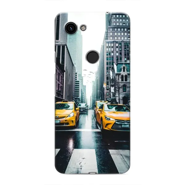Чехол с рисунком «Такси» для Google Pixel 3a XL