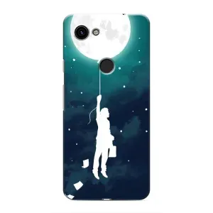 Чехол (ТПУ) с планетами на Google Pixel 3a XL (To The moon)